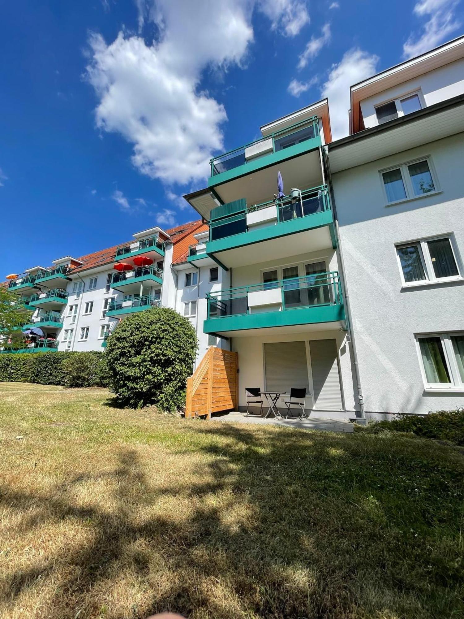 Traber Apartments Studio Kaffee Terrasse & Parken Leipzig Exterior foto